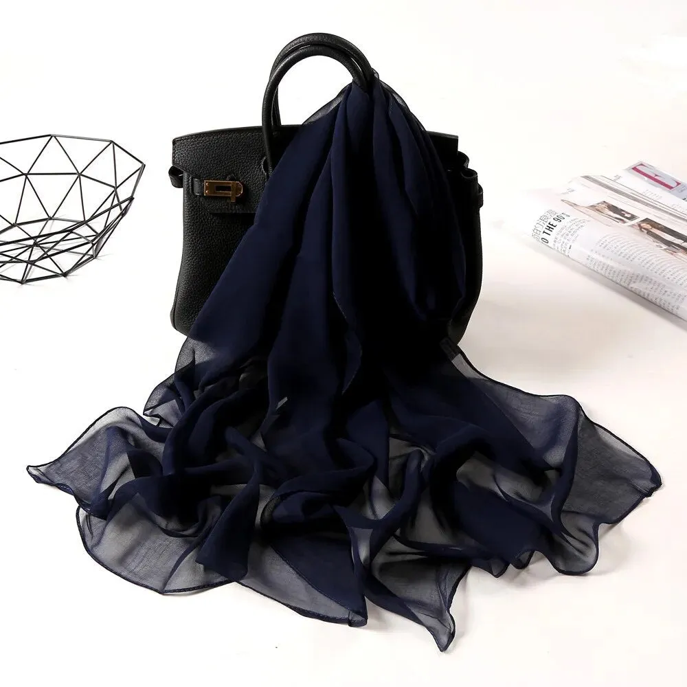 Solid Color Hijab Scarf - 45 Colours