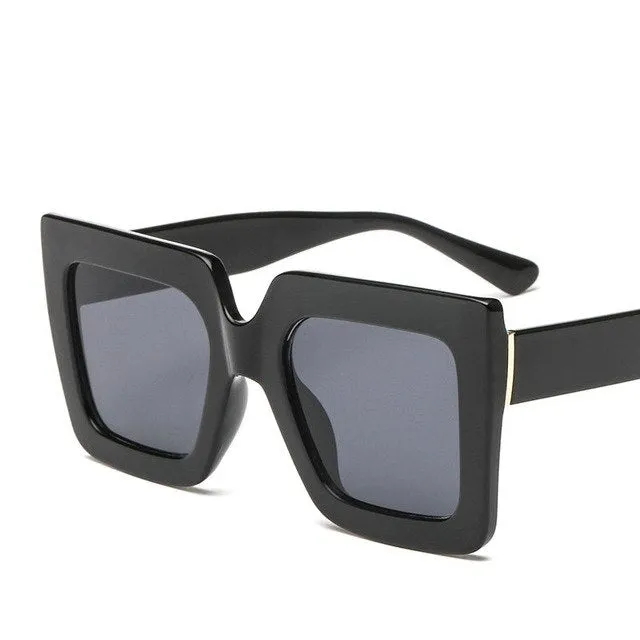 Square Sunglasses Women Brand Designer Clear Lenses