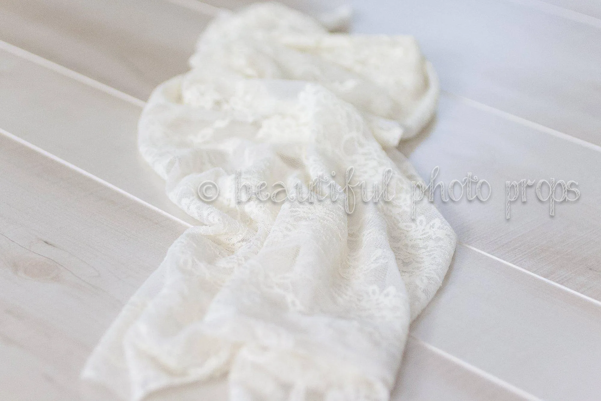 Stretch Lace Wrap Cream Tones   Baby
