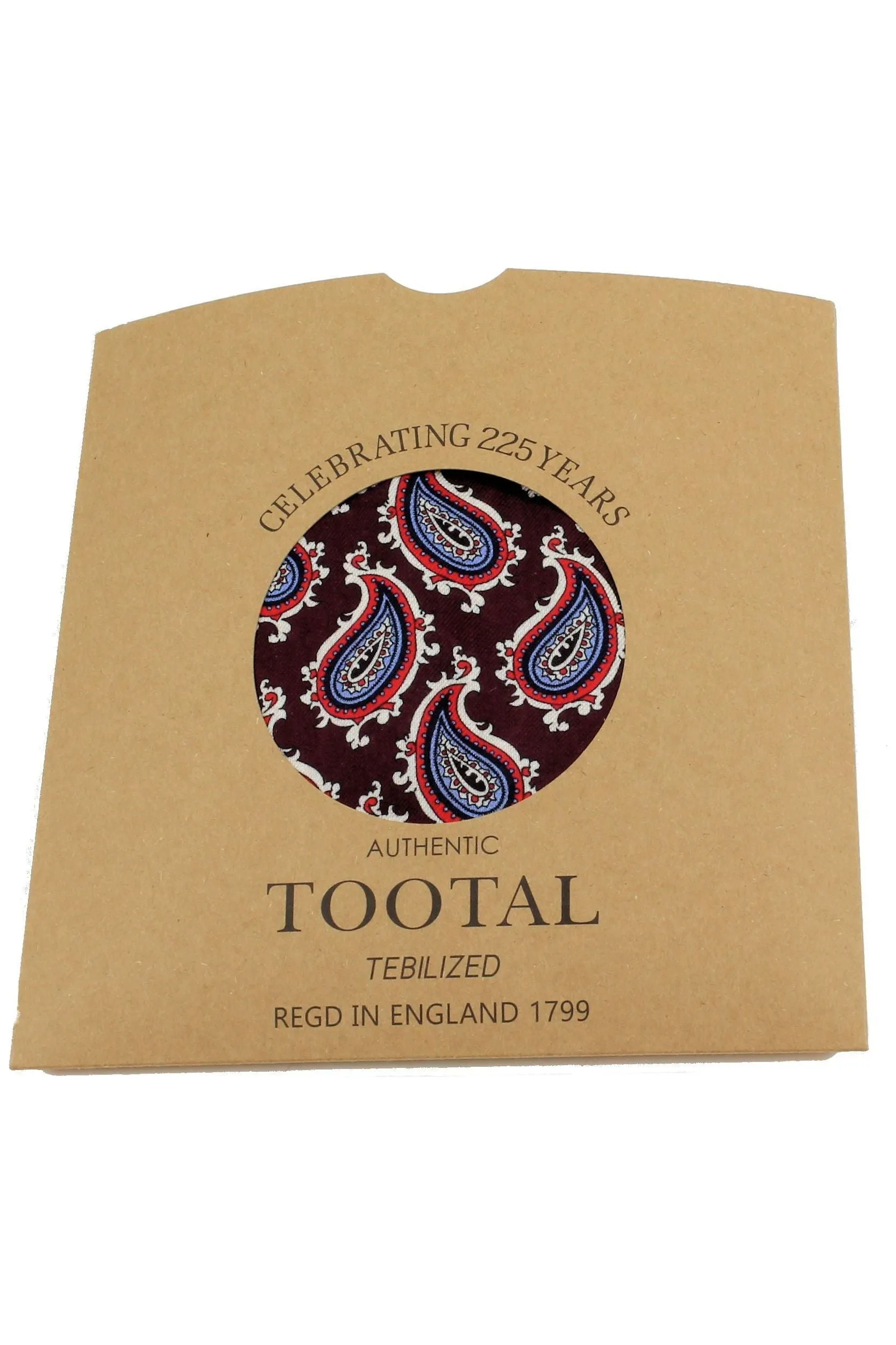 Tootal Vintage - Paisley Burgundy - Rayon Scarf