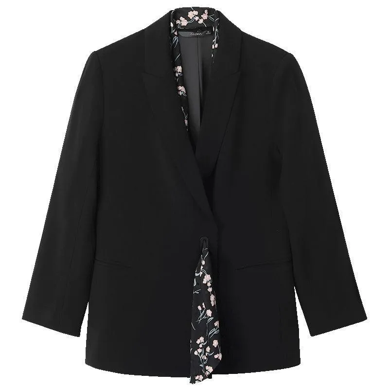 Triacetate Blazer With Silk Scarves