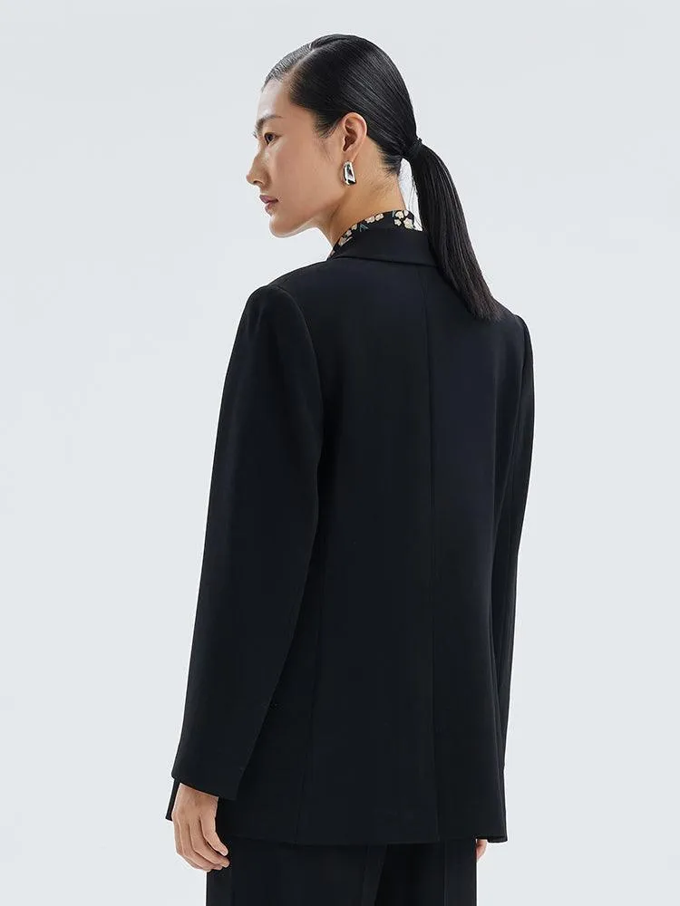 Triacetate Blazer With Silk Scarves