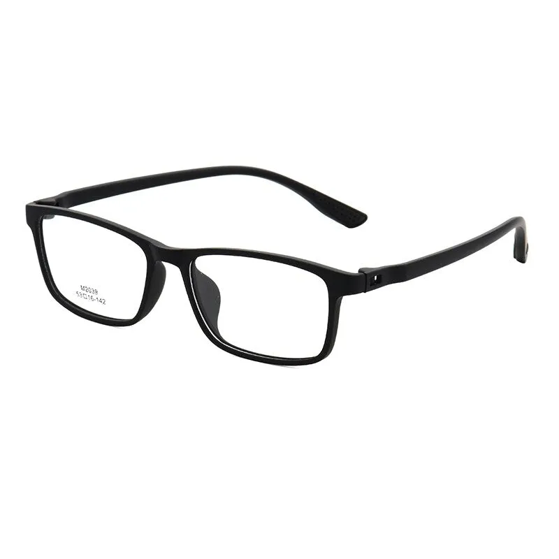 Zirosat Unisex Full Rim Square Ultem Frame Eyeglasses M2039